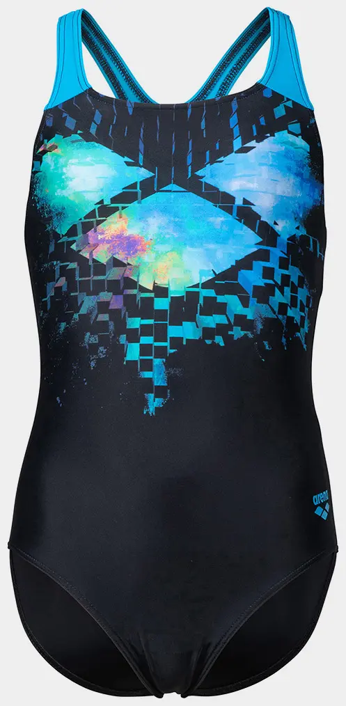 Купальник закрытый женский Arena Multi Pixels Swimsuit Swim Pro