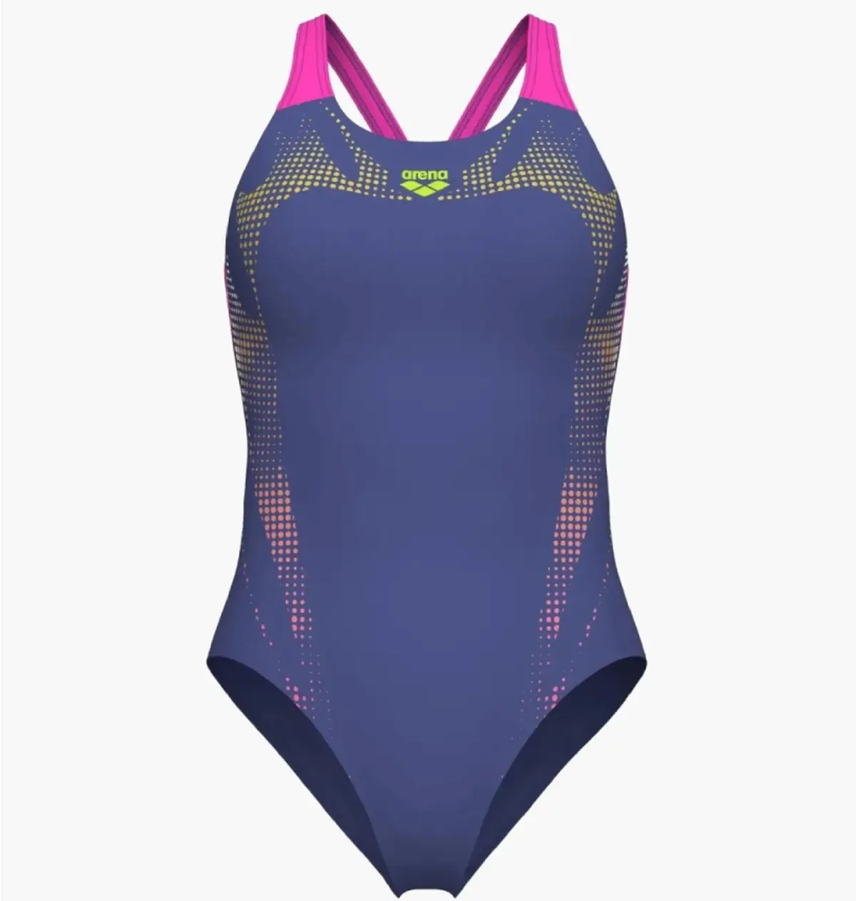 Купальник закрытый женский Arena Spider Web Swimsuit V Back