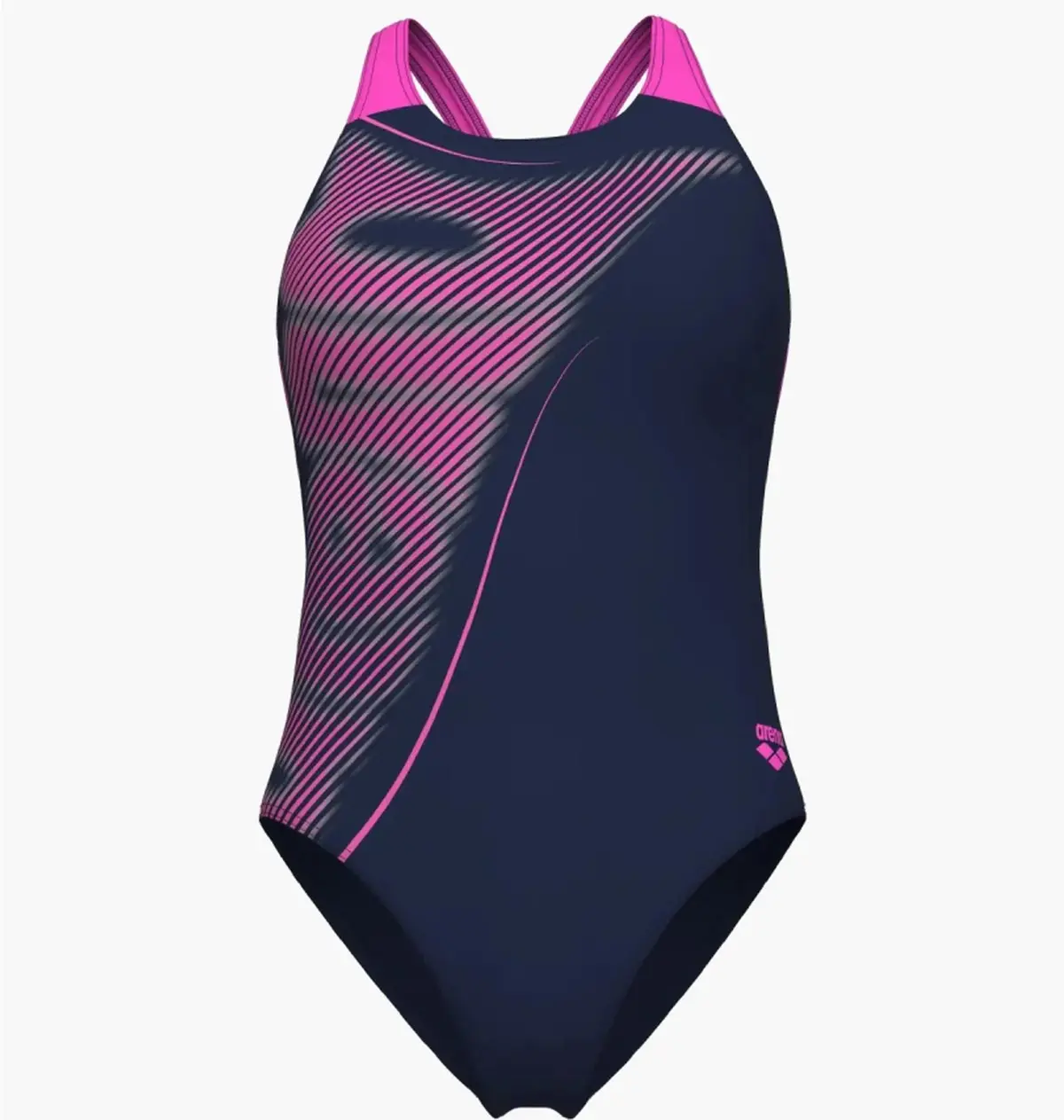 Купальник закрытый женский Arena Bright Glare Swimsuit V Back