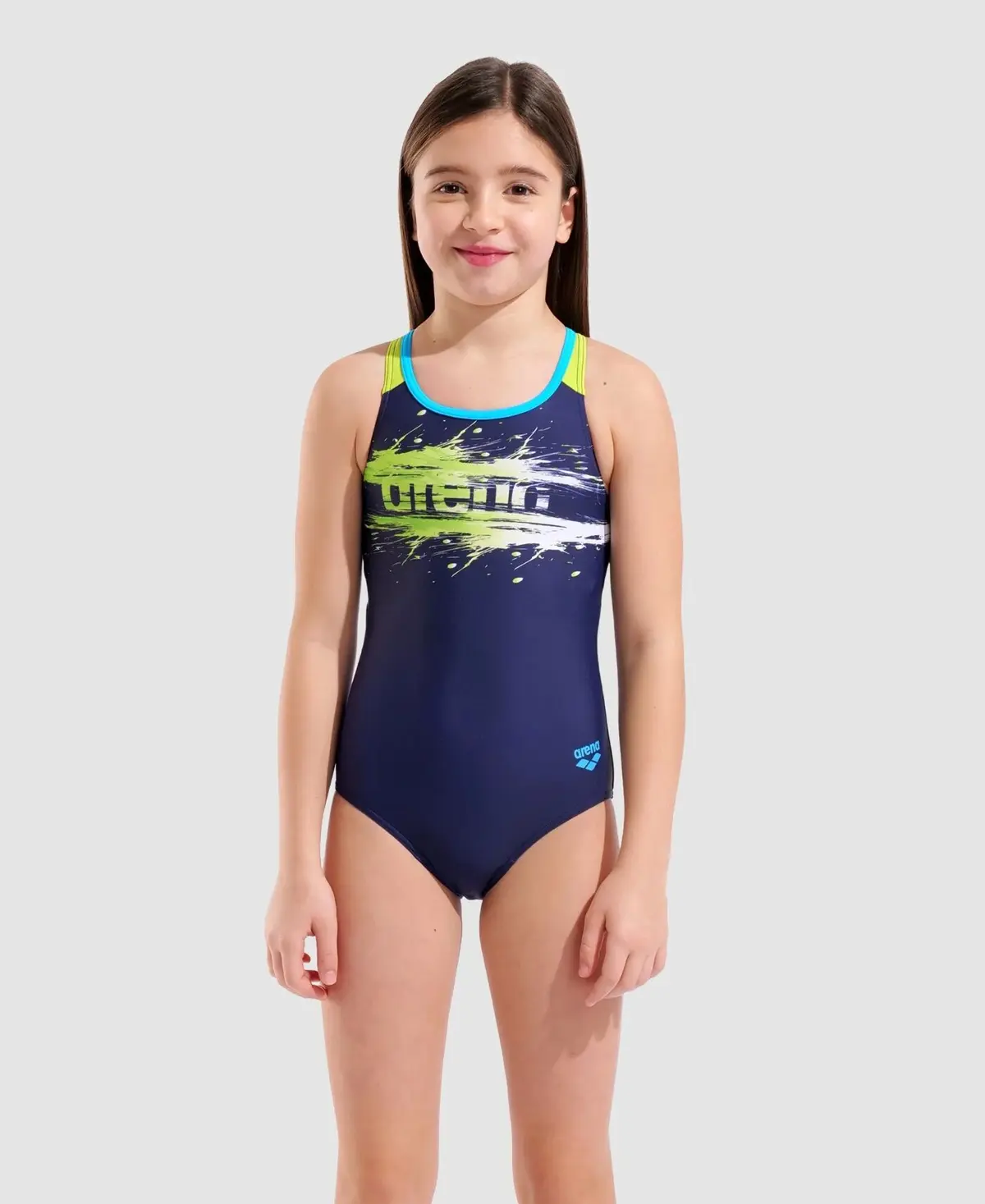 Купальник закритий дитячий Arena Paint Swimsuit Swim Pro Back