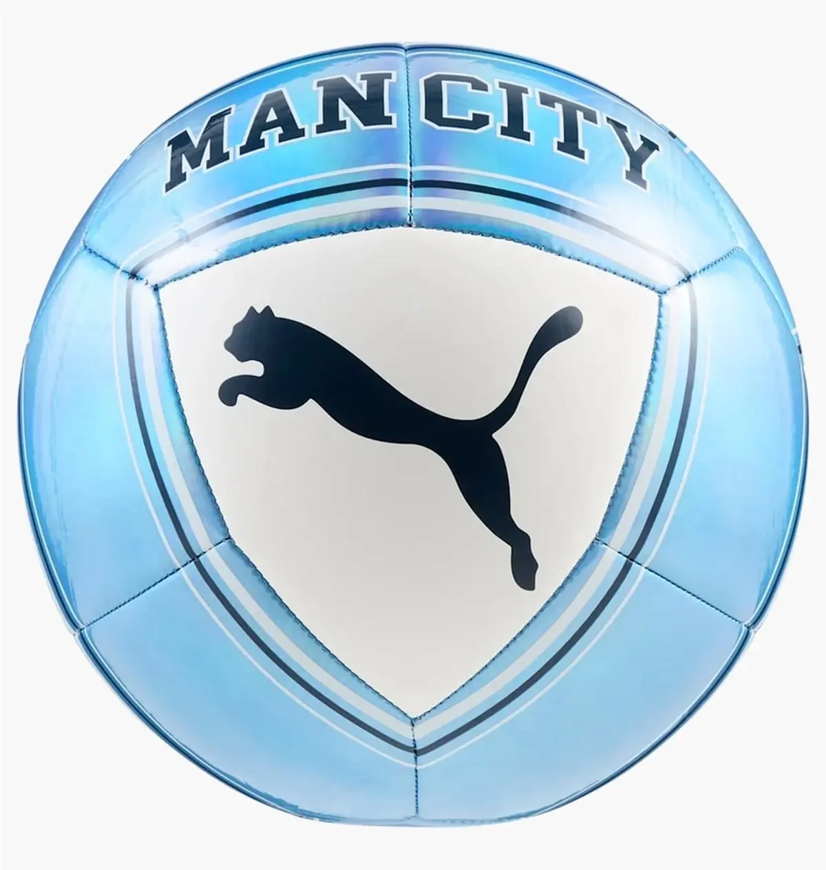 Футбольный мяч Puma Mcfc Culture Ball Light Blue/White