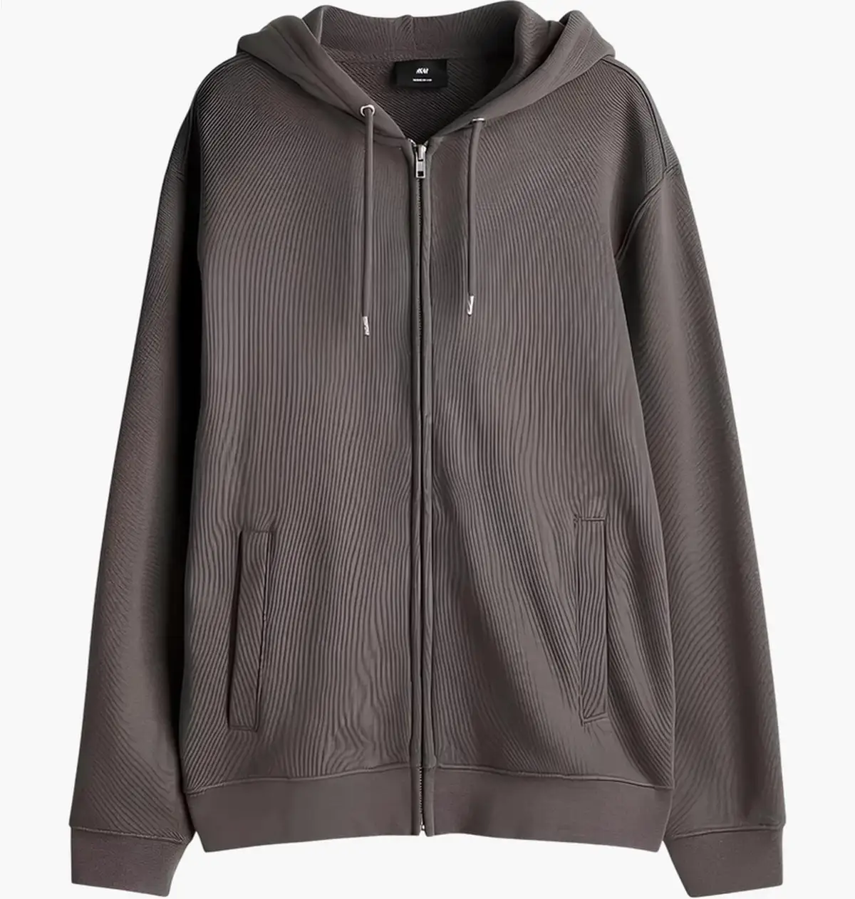 Кофта чоловіча H&M Regular Fit Zip-Through сіра 0852614032