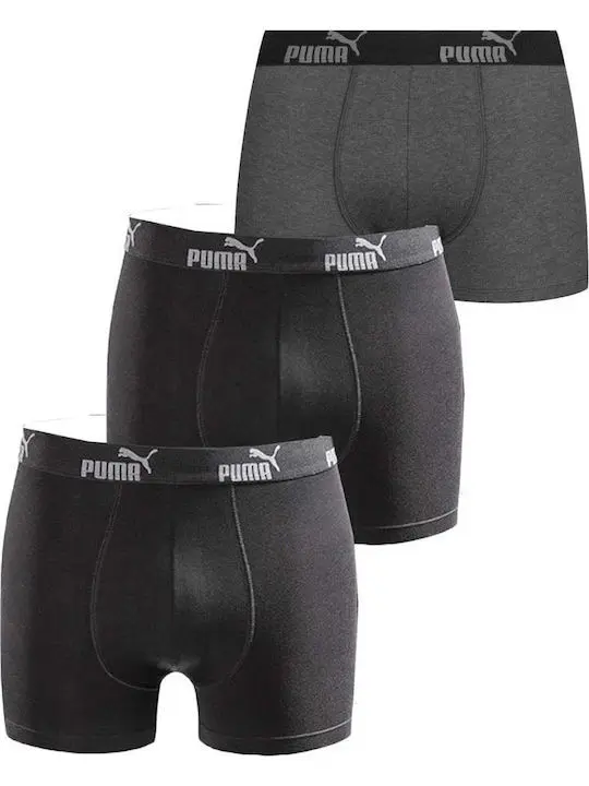 Труси-боксерки чоловічі Puma Tripack Boxers Cotton Stretch 3Pr