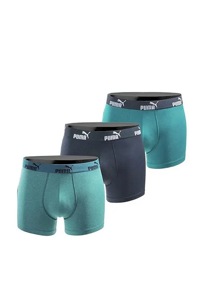 Труси-боксерки чоловічі Puma Tripack Boxers Cotton Stretch 3Pr