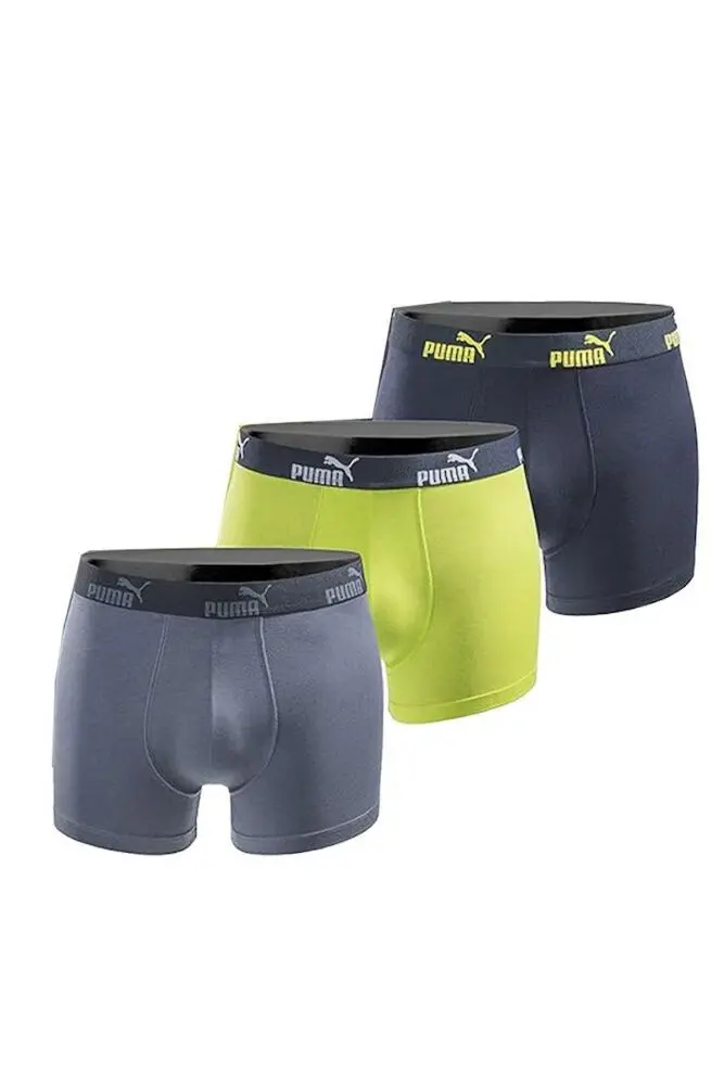 Труси-боксерки чоловічі Puma Tripack Boxers Cotton Stretch 3Pr