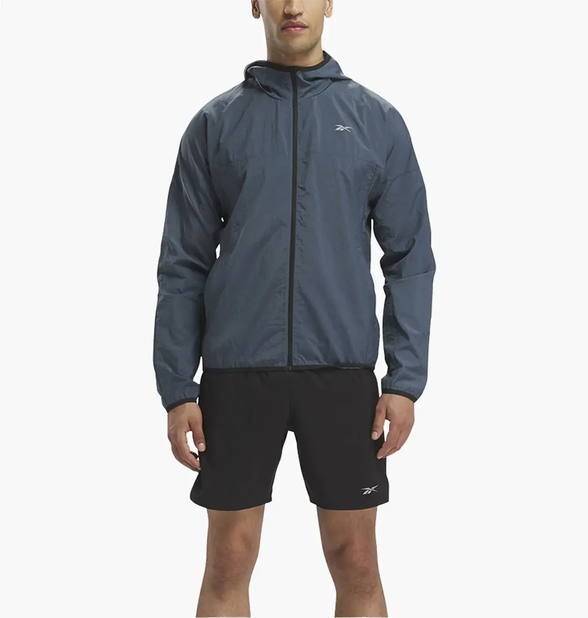 Кофта чоловіча Reebok Running Hooded Jacket Blue