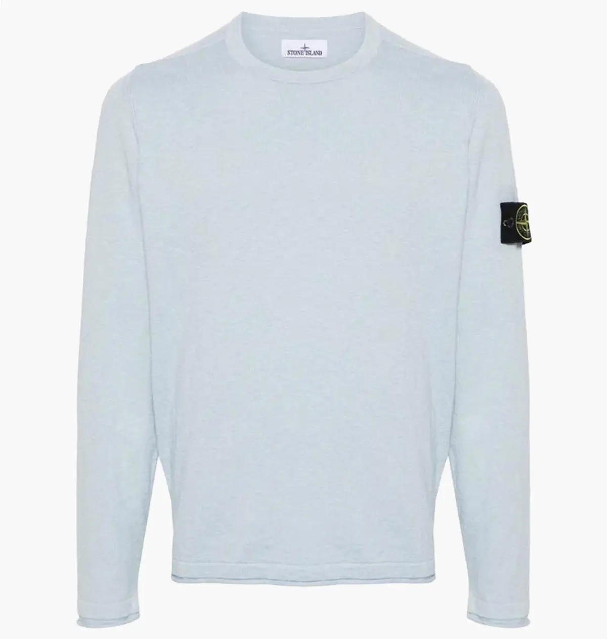 Кофта чоловіча Stone Island 502B0 Stocking Stitch Cotton Crewkneck Knit Light Blue