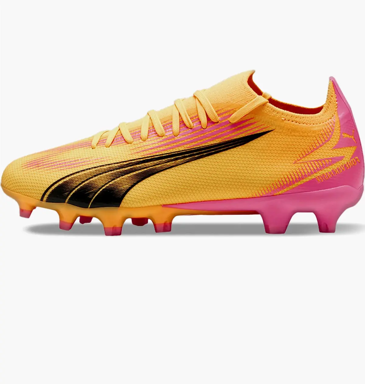 Бутсы женские Puma Ultra Match Fg/Ag Yellow/Pink