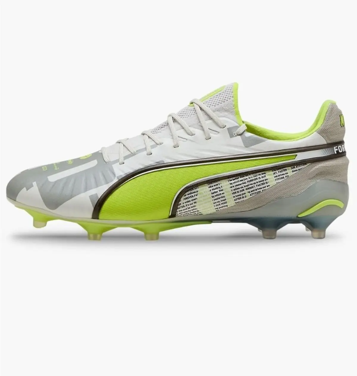 Бутсы мужские Puma King Ultimate Forever Grey/Green