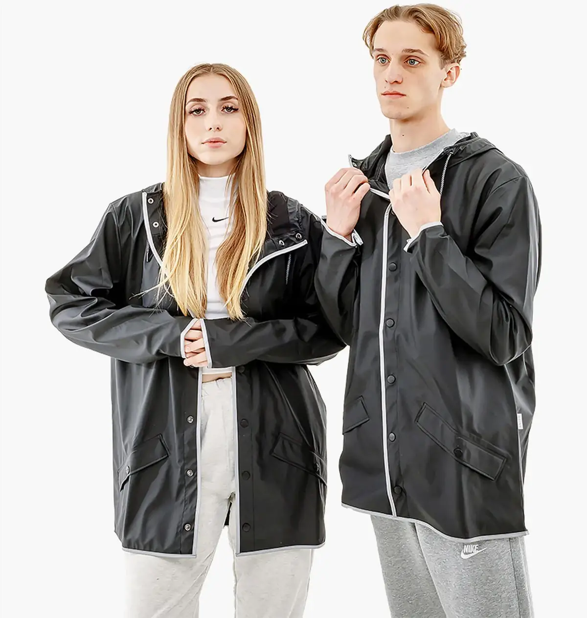 Куртка чоловіча Rains Black Reflective Relaxed
