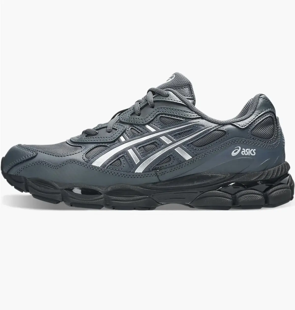 Кроссовки унисекс Asics Gel-Nyc серые с металликом 1203A280-022