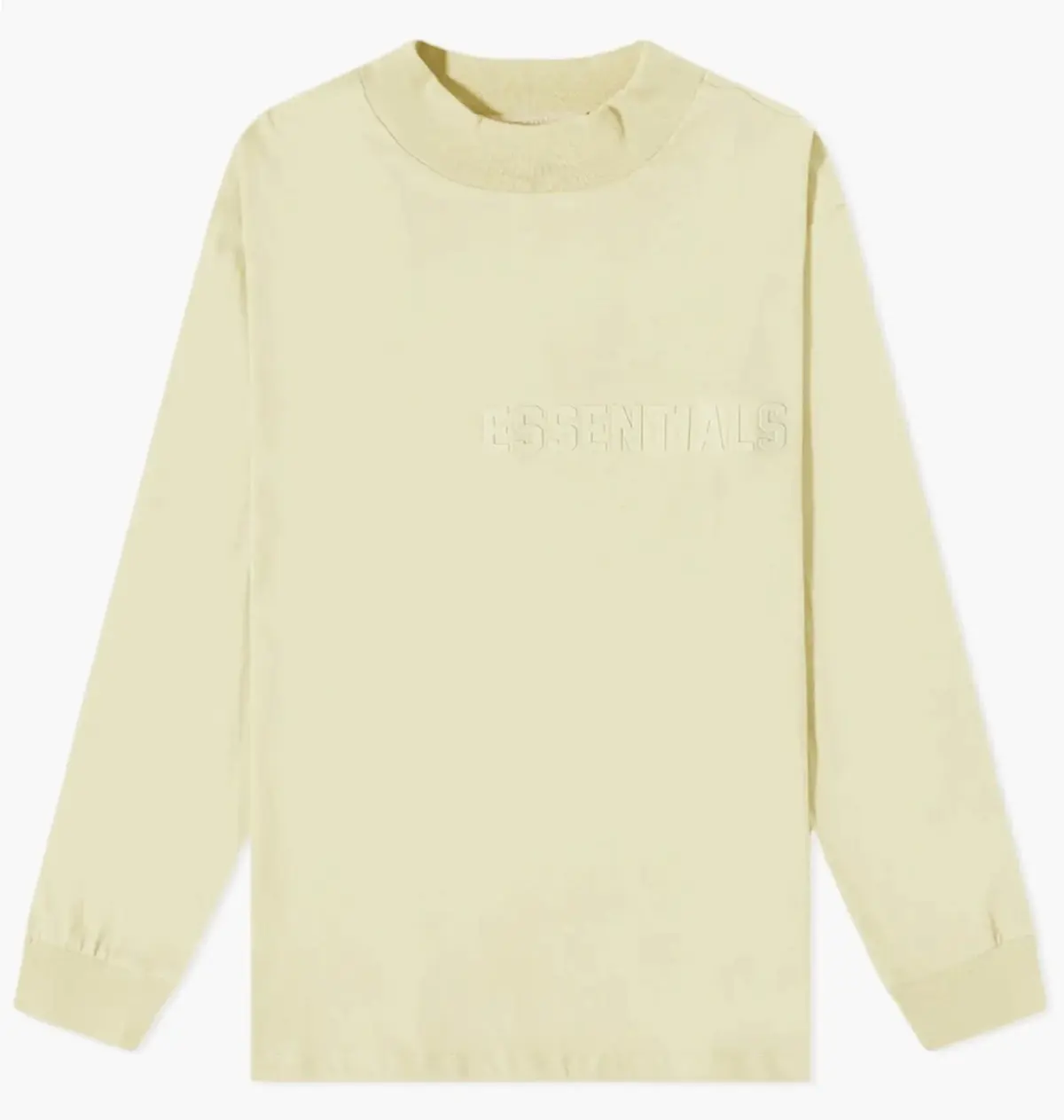 Кофта чоловіча Fear Of God Essentials Long Sleeve Logo Tee Yellow