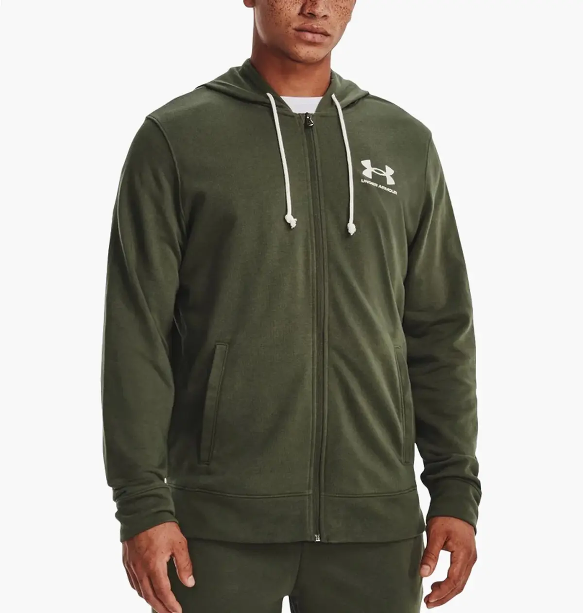 Кофта чоловіча Under Armour Rival Terry Lc Fz Green
