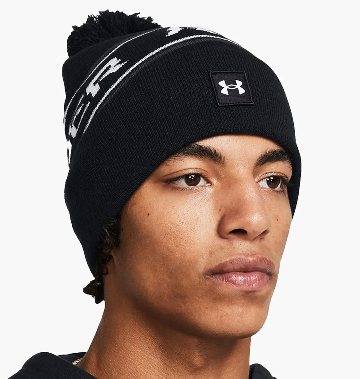 Шапка Under Armour Mens Halftime Pom Beanie Black
