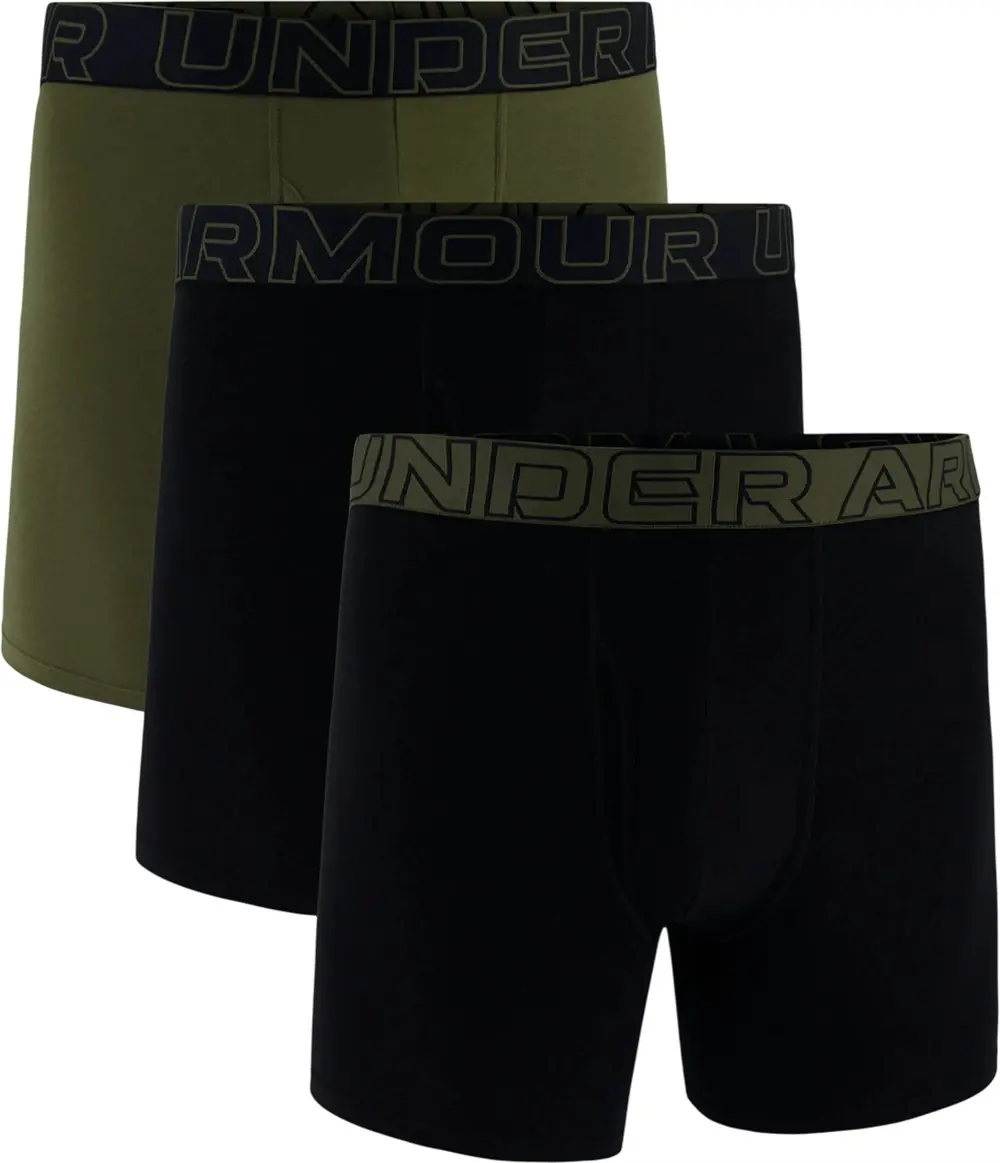Труси-боксерки чоловічі Under Armour Performance Cotton - Solid 6 3Pk