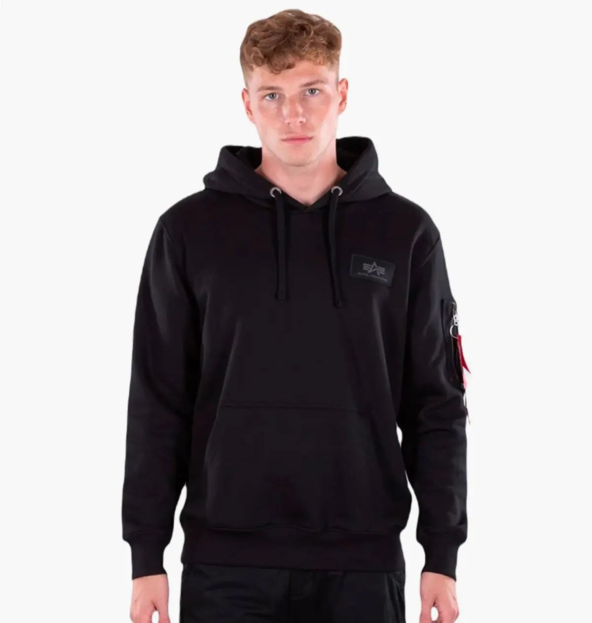 Кофта мужская Alpha Industries Back Print Hoody Black