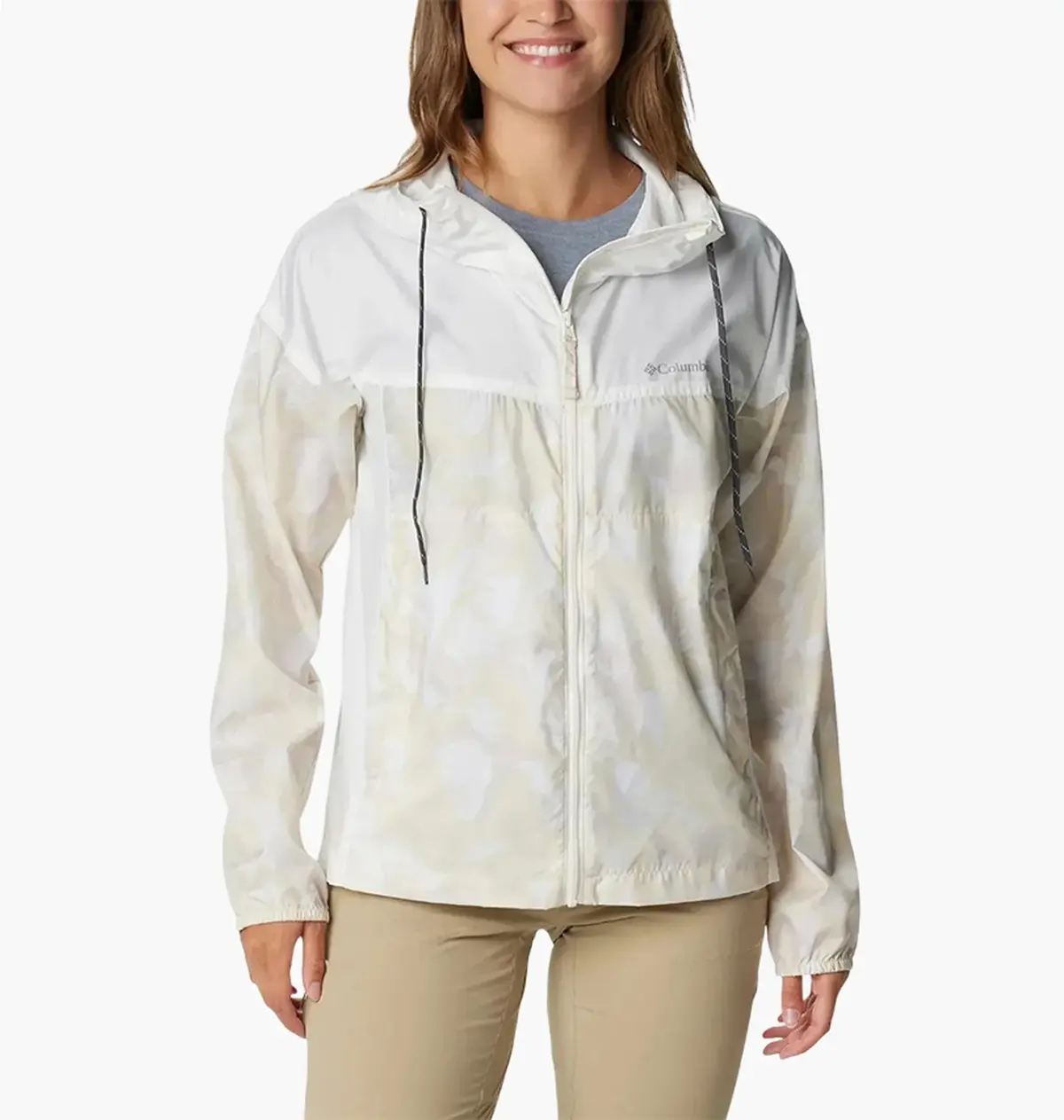 Ветровка женская Columbia Flash Challenger Novelty Windbreaker Beige/White