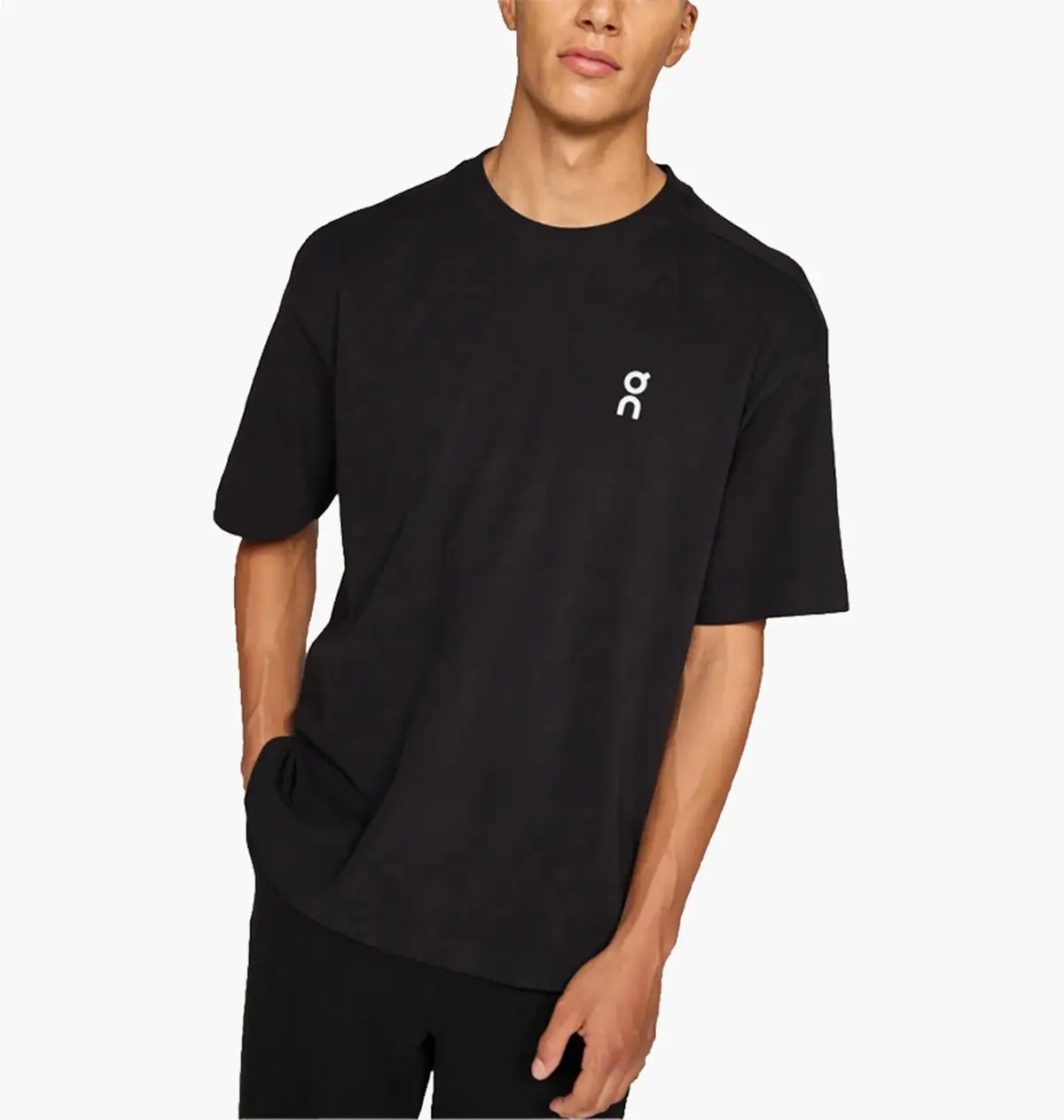Футболка мужская On T-Shirt Club T черная 1ME10050553