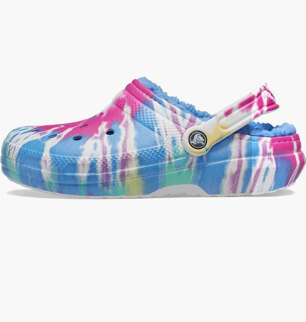 Тапочки унисекс Crocs Classic Lined Tie-Dye Clog Multi