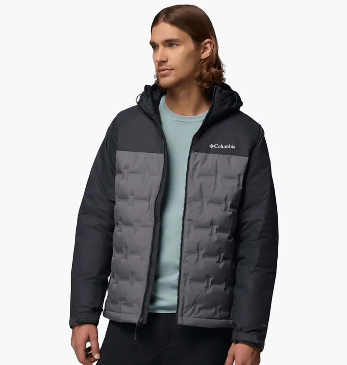Куртка мужская Columbia Grand Trek Iii Down Hooded Grey