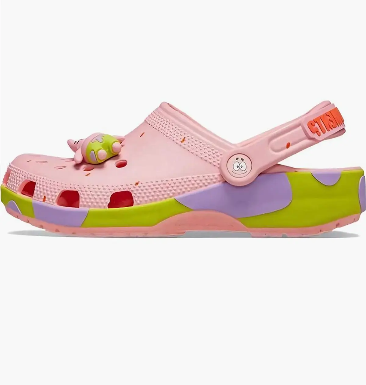 Тапочки унисекс Crocs Spongebob Squarepants X Classic Clog Pink