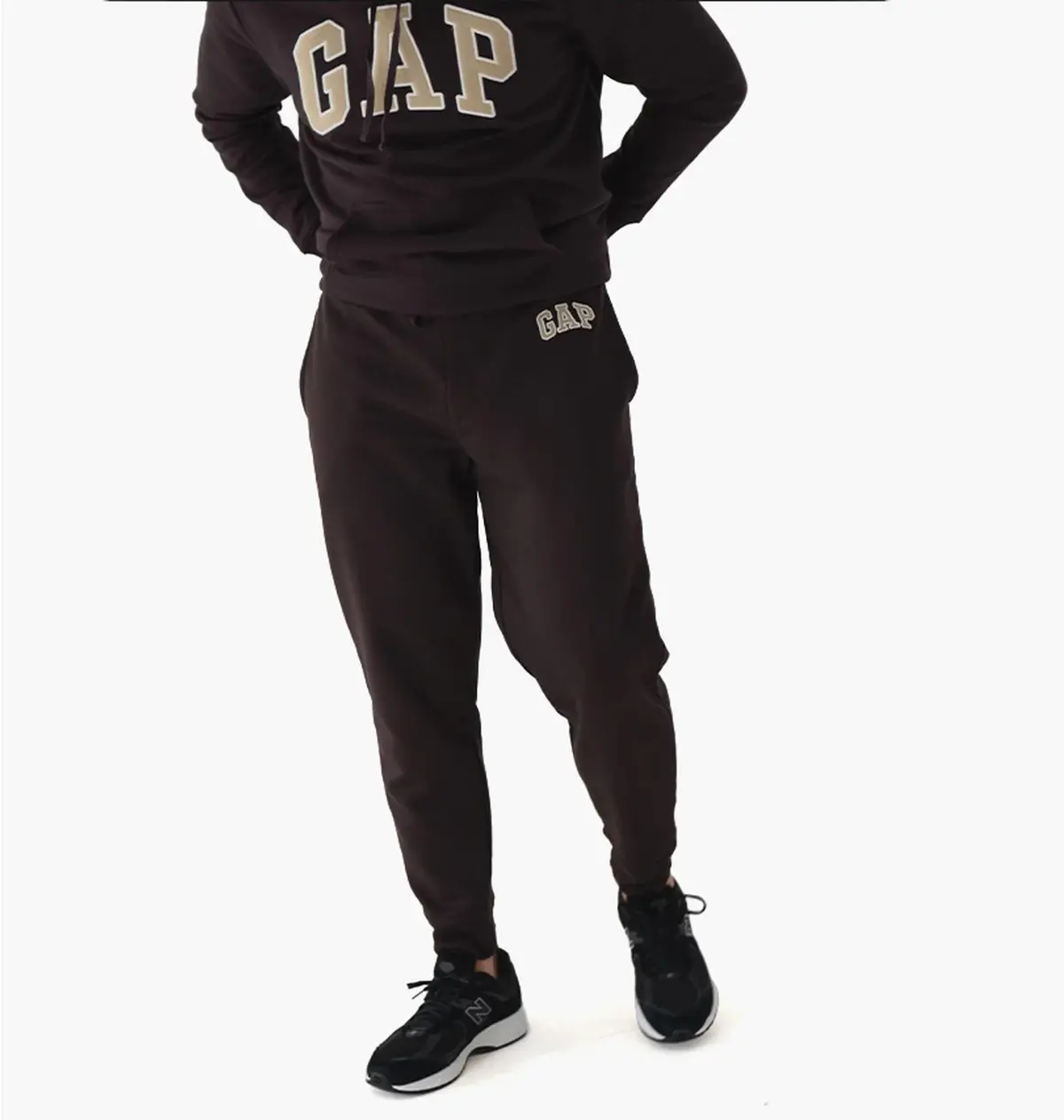 Брюки чоловічі Gap Logo Fleece Pants Turkish Coffee