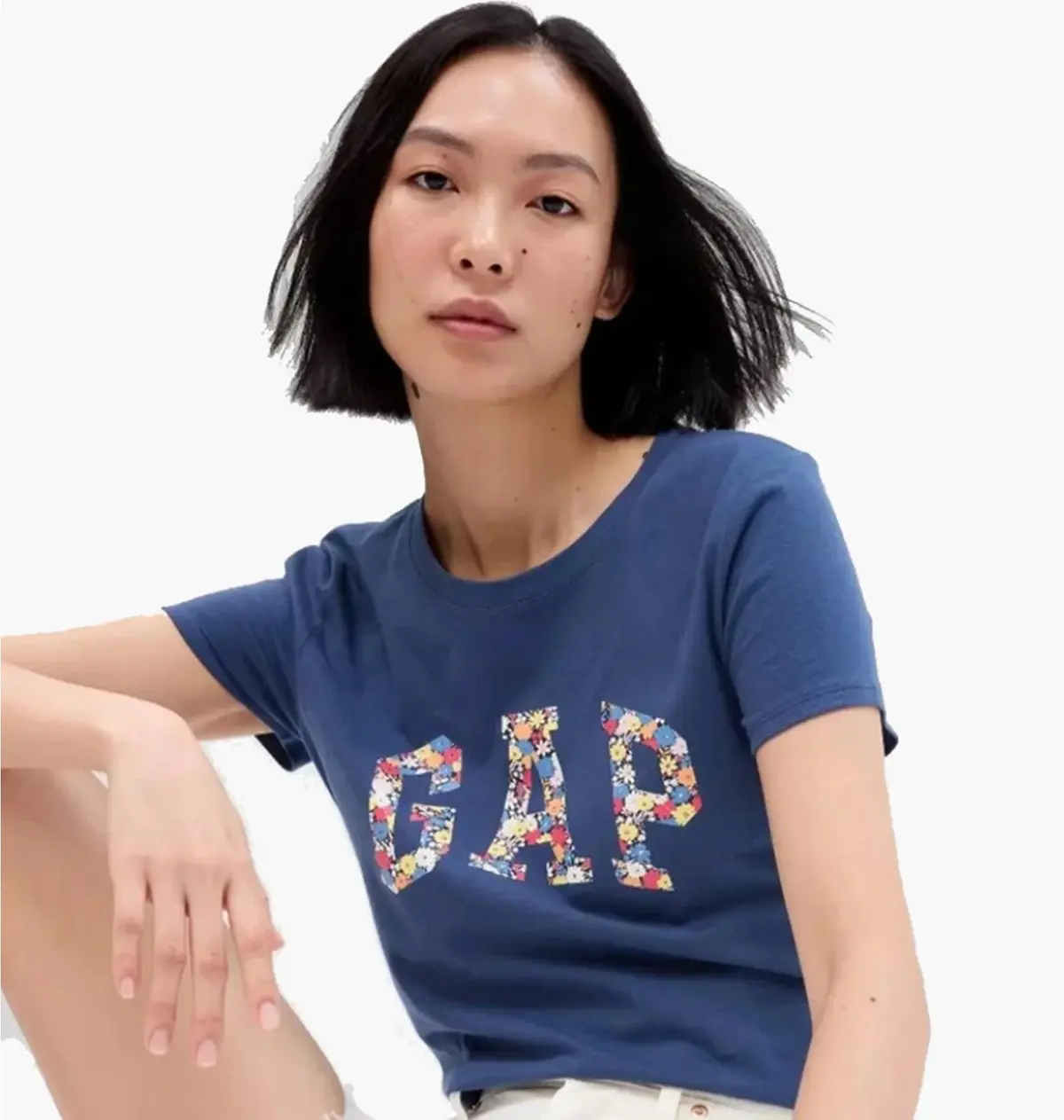 Футболка жіноча Gap Ss Clsc Tee Blue
