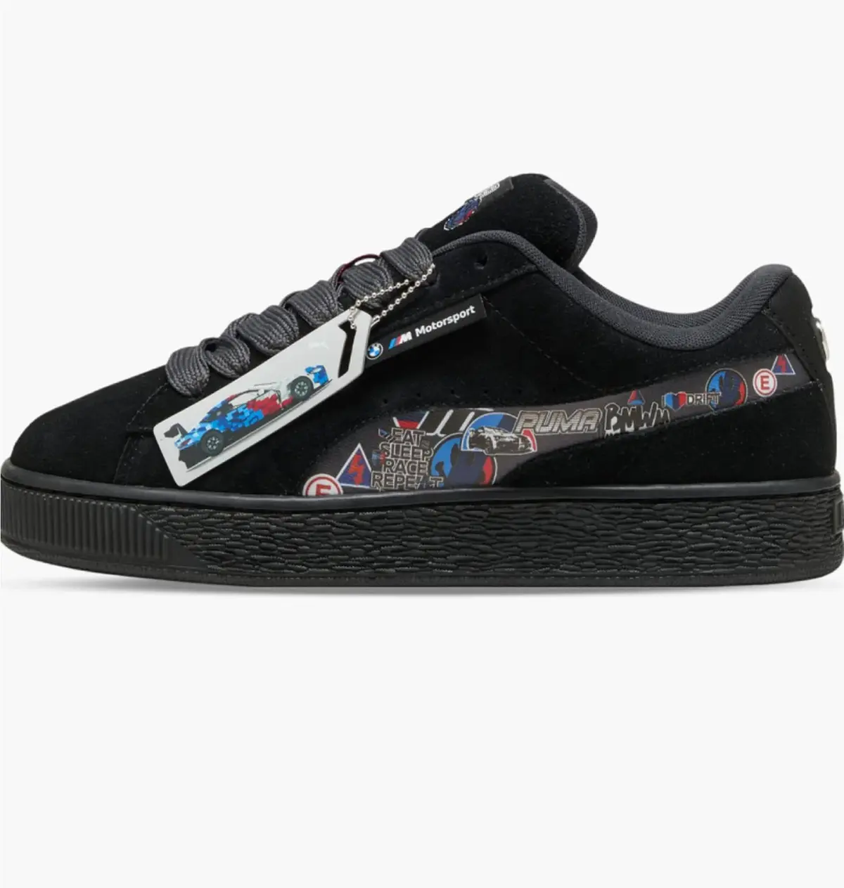 Кросівки унісекс Puma Bmw Mms Suede Xl Sticker Black