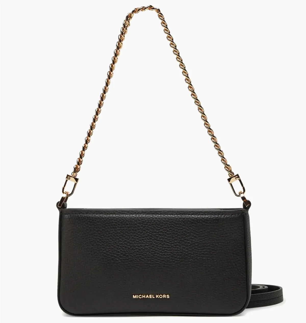 Сумка на плече Michael Kors Bryant Small Pebbled Leather Convertible Pochette Black
