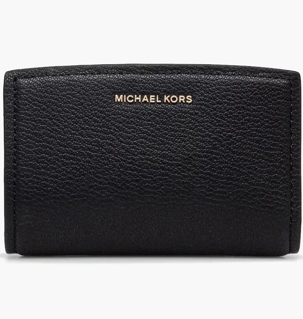 Кошелек Michael Kors Bryant Medium Pebbled Leather Wallet Black