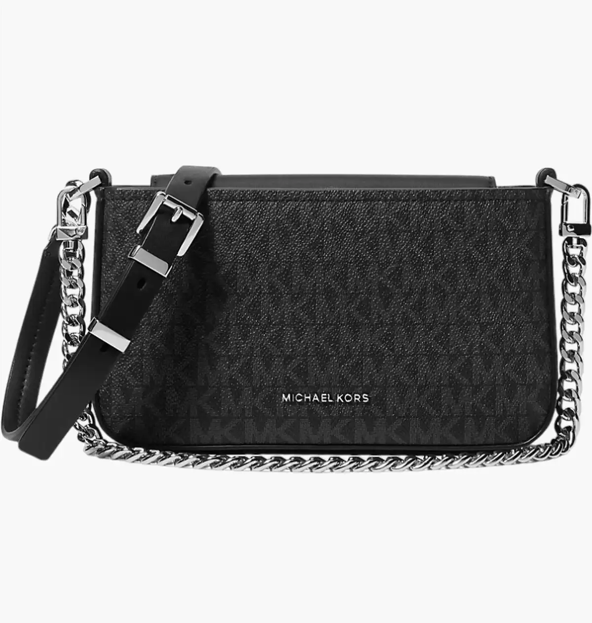 Сумка на плече Michael Kors Bryant Small Signature Logo Convertible Pochette Black