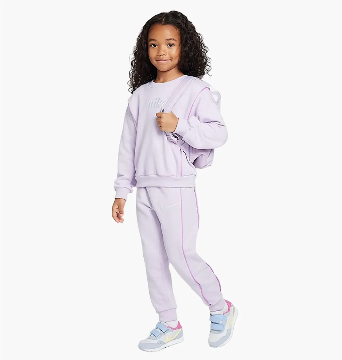 Спортивний костюм дитячий Nike Essentials Crew Viole