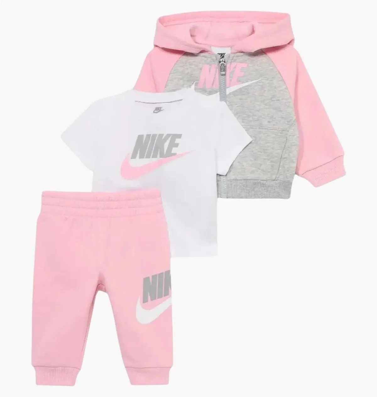 Спортивний костюм дитячий Nike Logo Tracksuit Pink/Grey