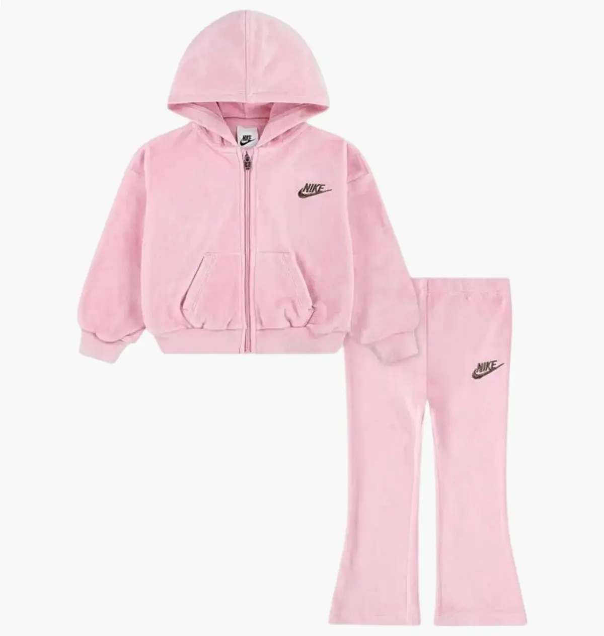 Спортивний костюм дитячий Nike Velour Flared Leggings Pink