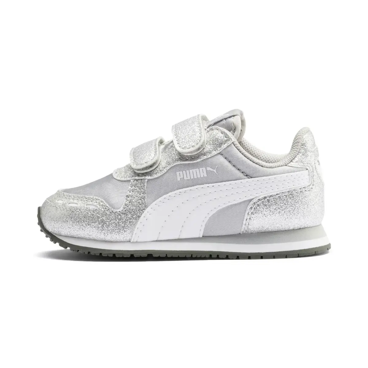Кроссовки детские Puma Cabana Racer Glitz V Inf черные 370986-01