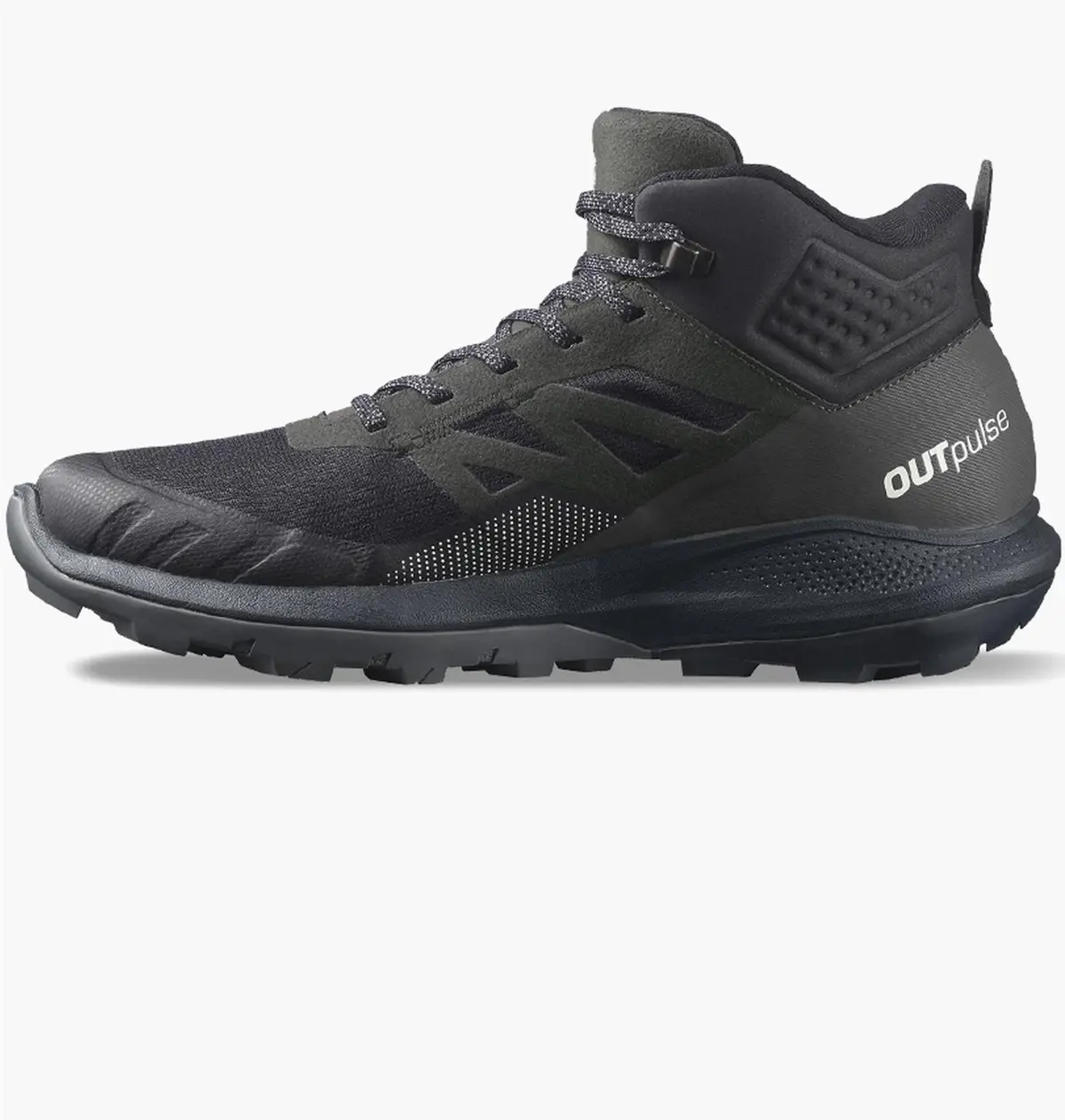Кросівки чоловічі Salomon Gore-Tex Outpulse Mid Gtx Black/Olive