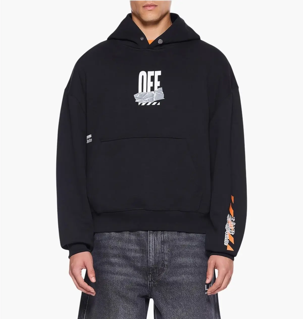 Кофта чоловіча Off-White L/Ab Off Active Tape Black