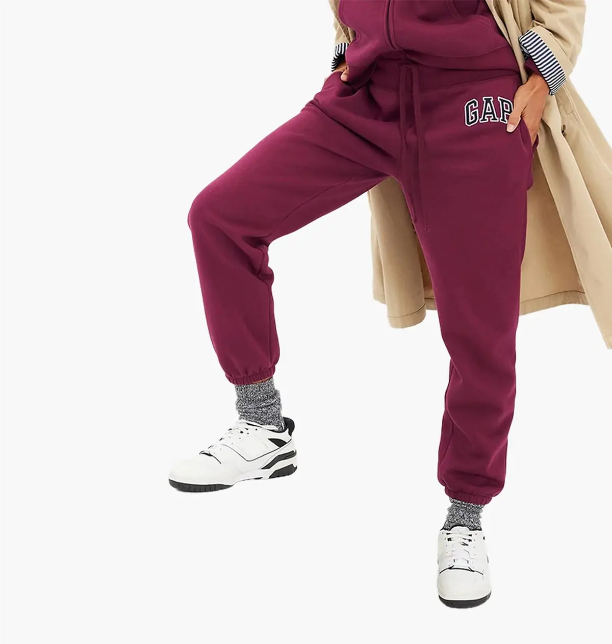 Брюки женские Gap Gap Regular Fit Bordo
