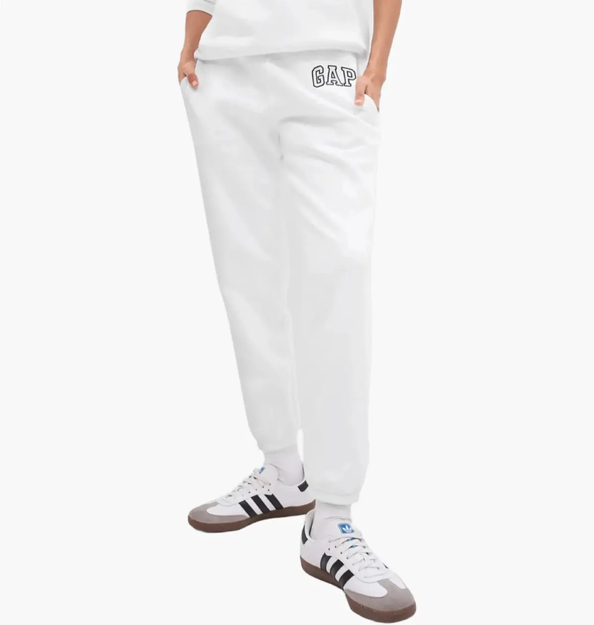 Брюки женские Gap Logo Jogger Sweatpants White