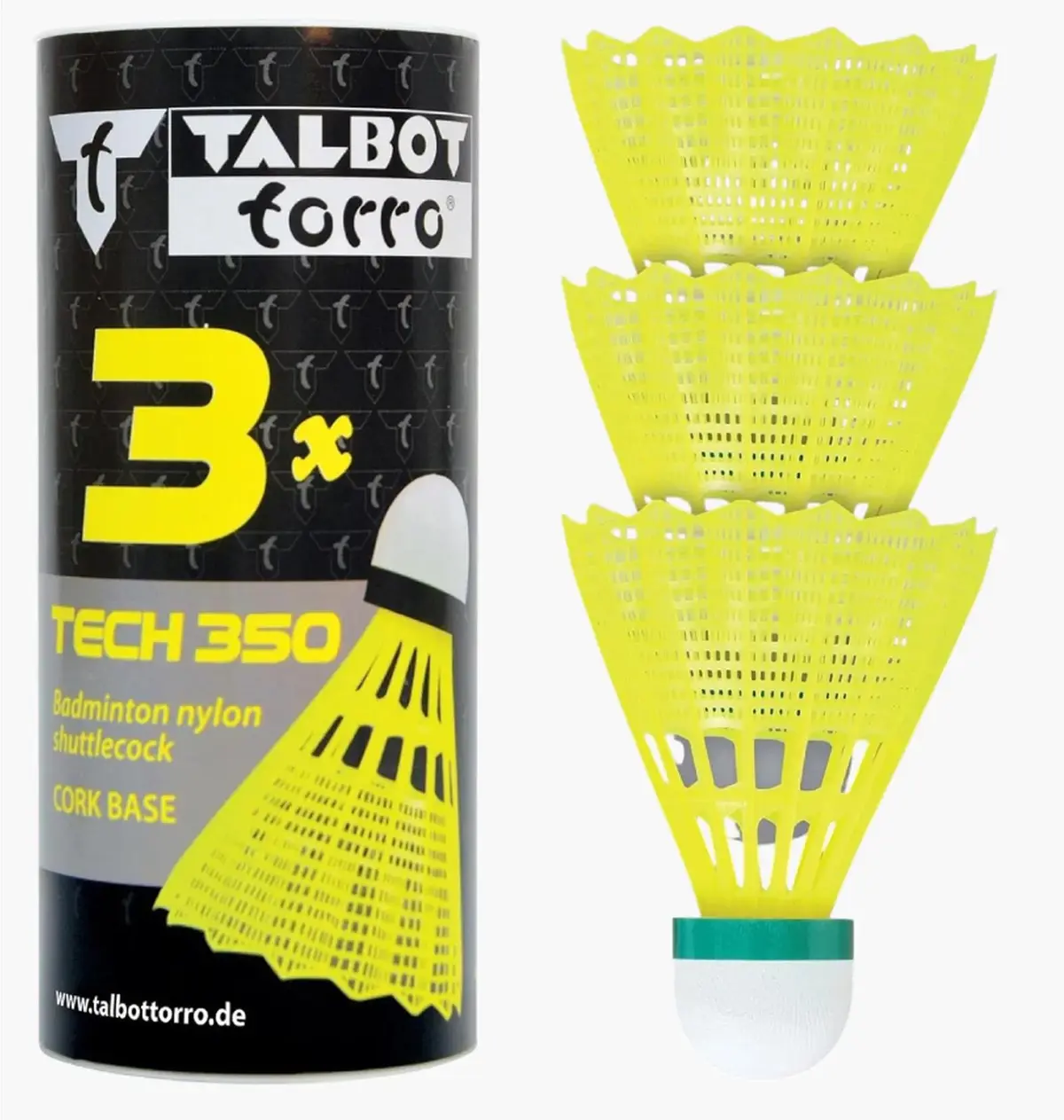 Волан для бадмінтону Talbot Tech 350 Fast Yellow