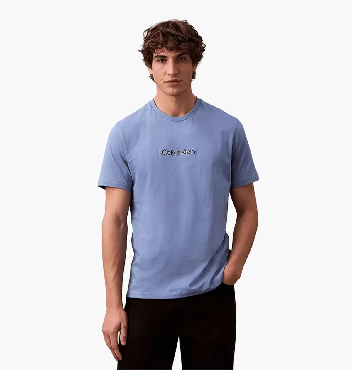 Футболка чоловіча Calvin Klein Standard Logo Classic синя 4RB843G-420