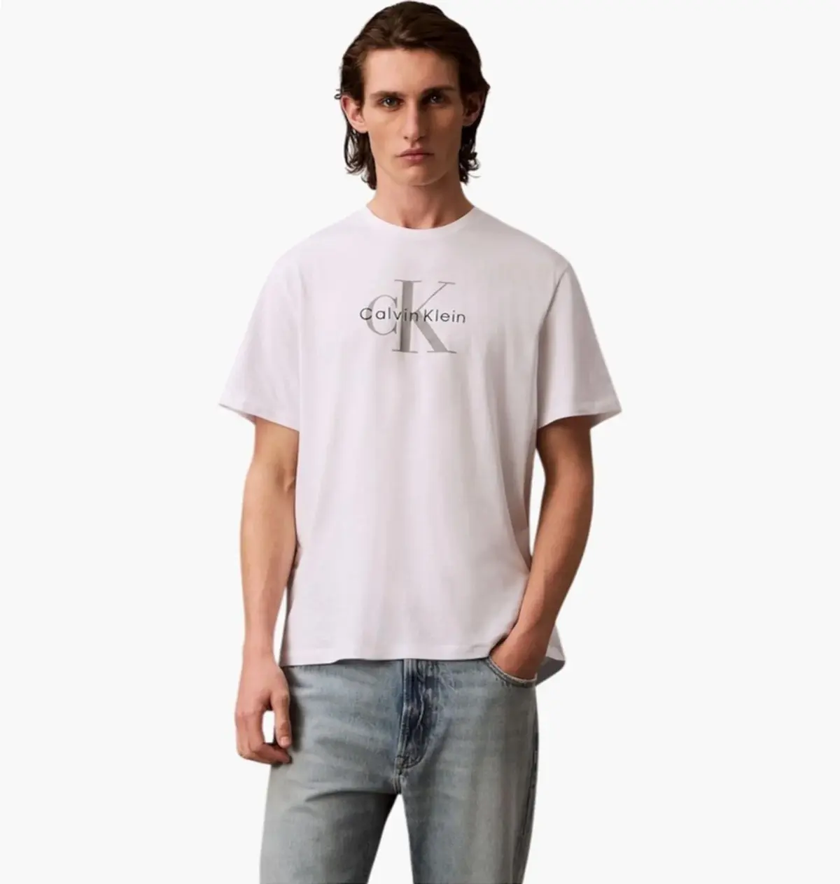 Футболка унисекс Calvin Klein Monogram T-Shirt White