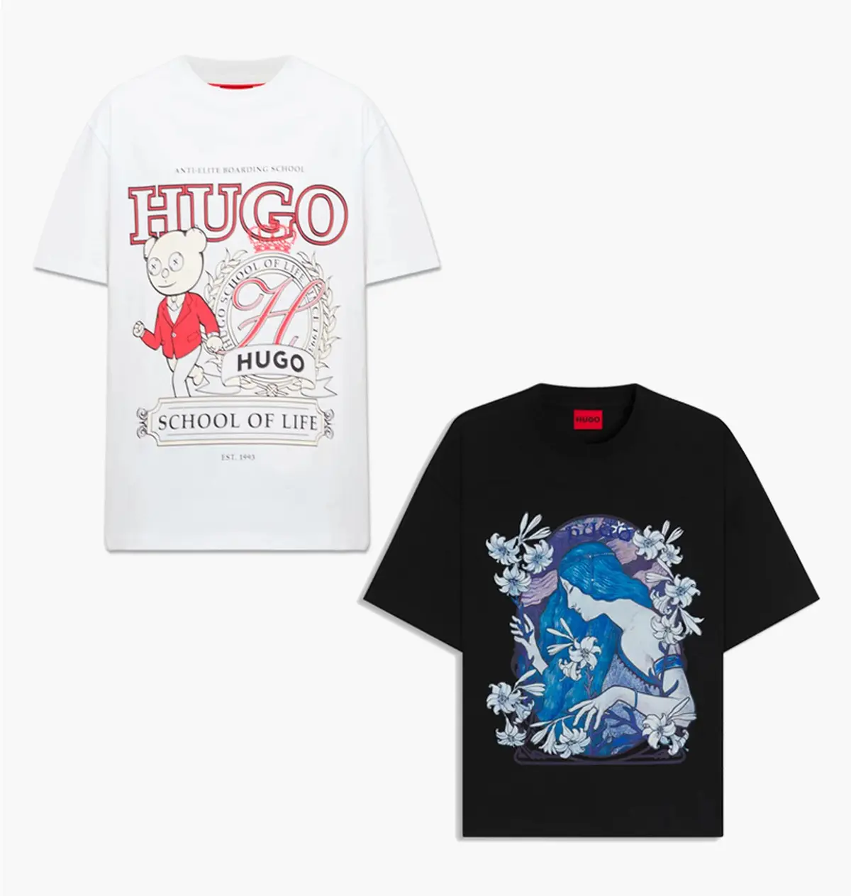 Футболка чоловіча Hugo Relaxed Fit White/Black