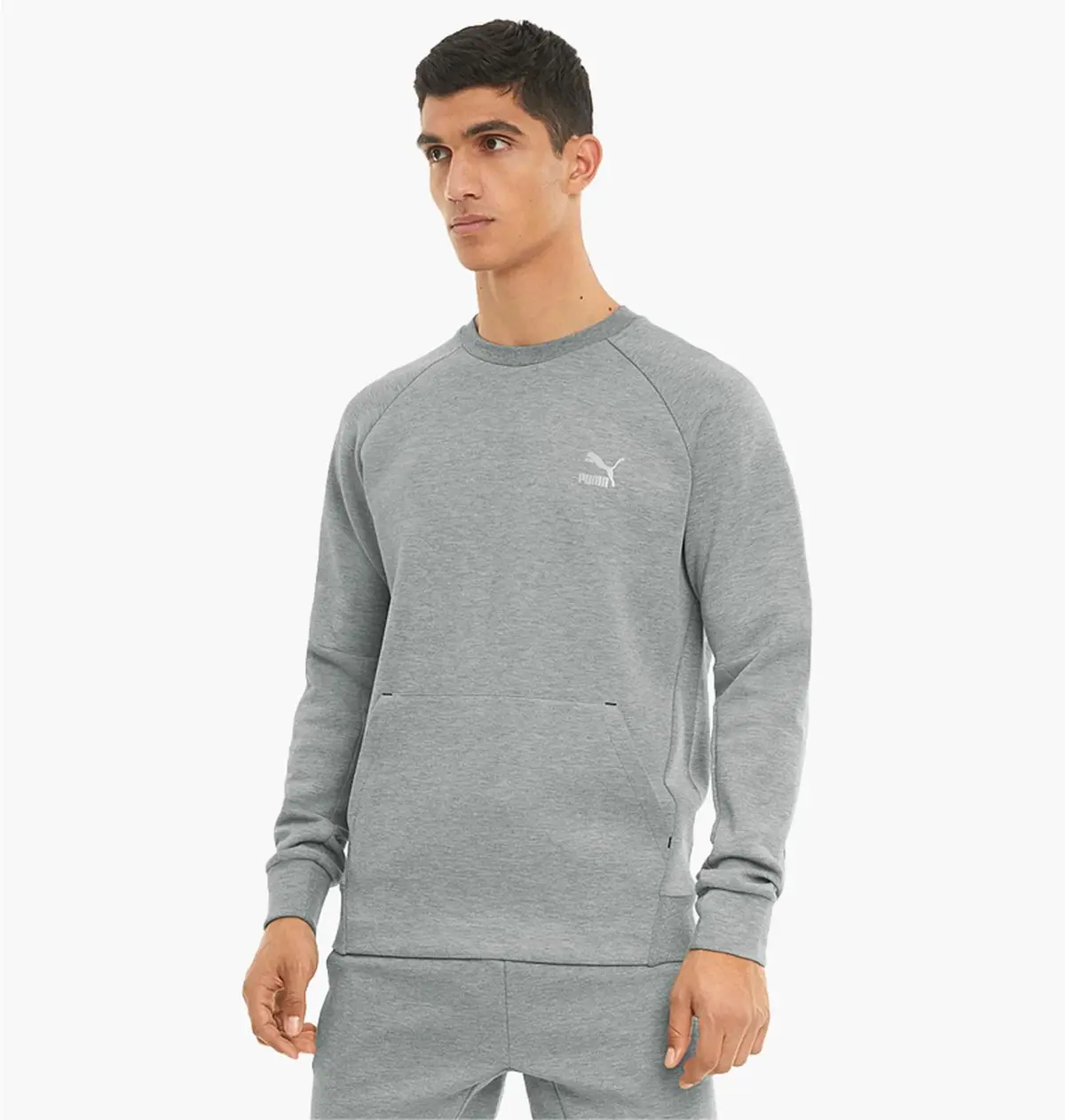 Кофта чоловіча Puma Classics Tech Crew Grey 53077903