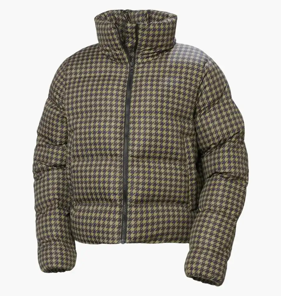 Куртка женская Helly Hansen Jade Puffer коричневая с желтым 53109-718