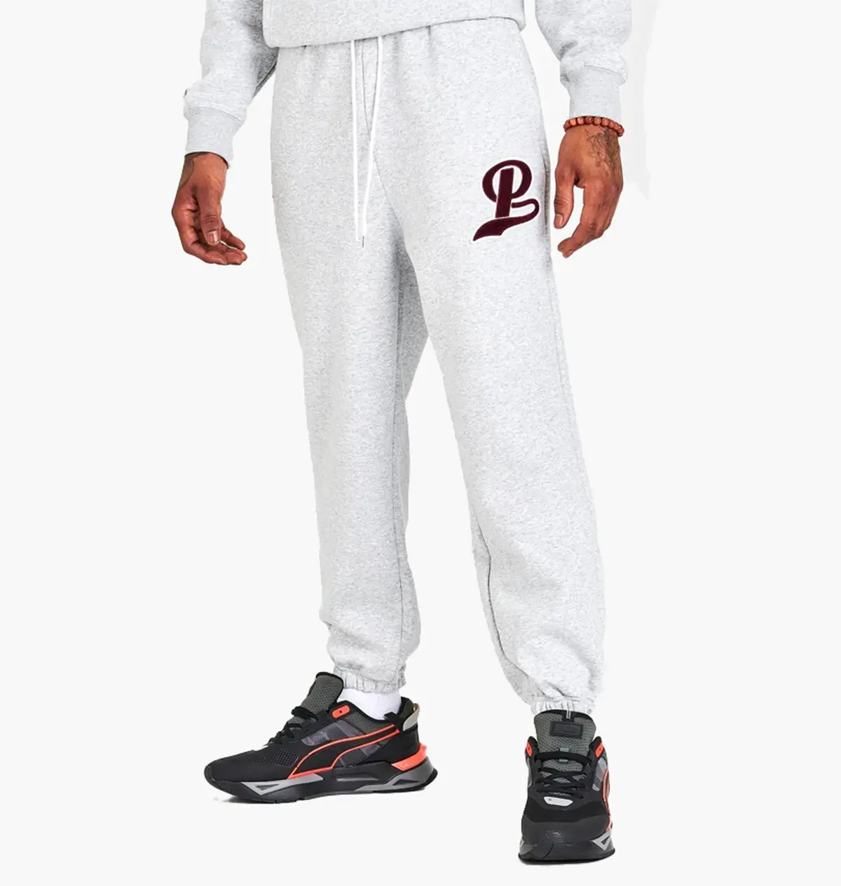 Брюки мужские Puma Team Official Emblem Graphic Sweatpants White