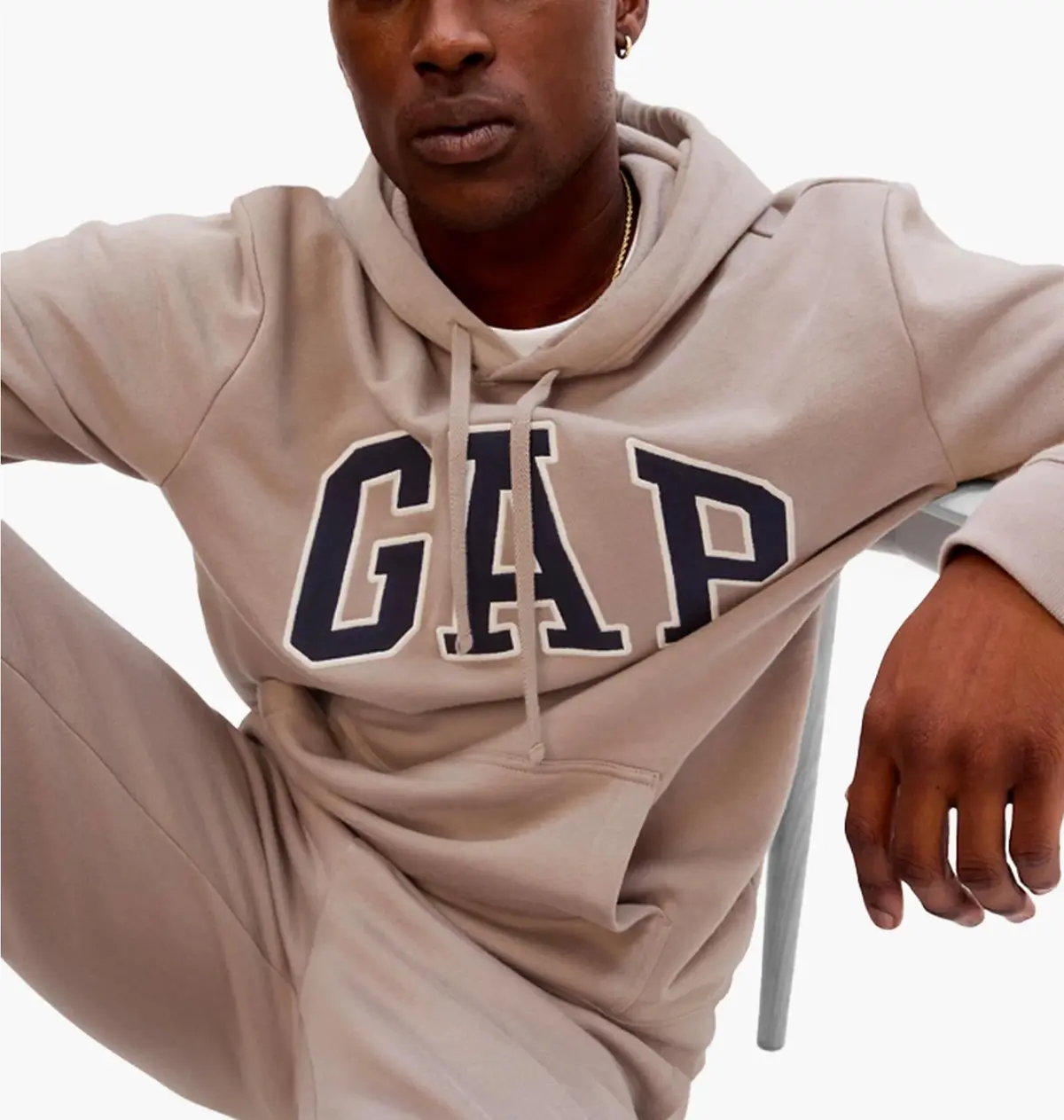 Кофта мужская Gap Logo Hoodie Brown