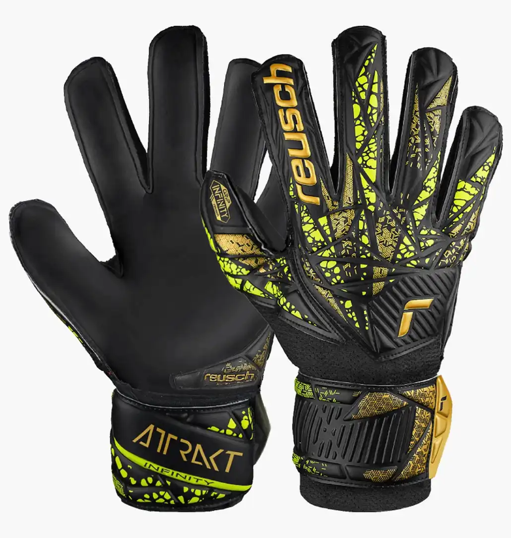 Футбольные перчатки унисекс Reusch Attrakt Finger Support Junior