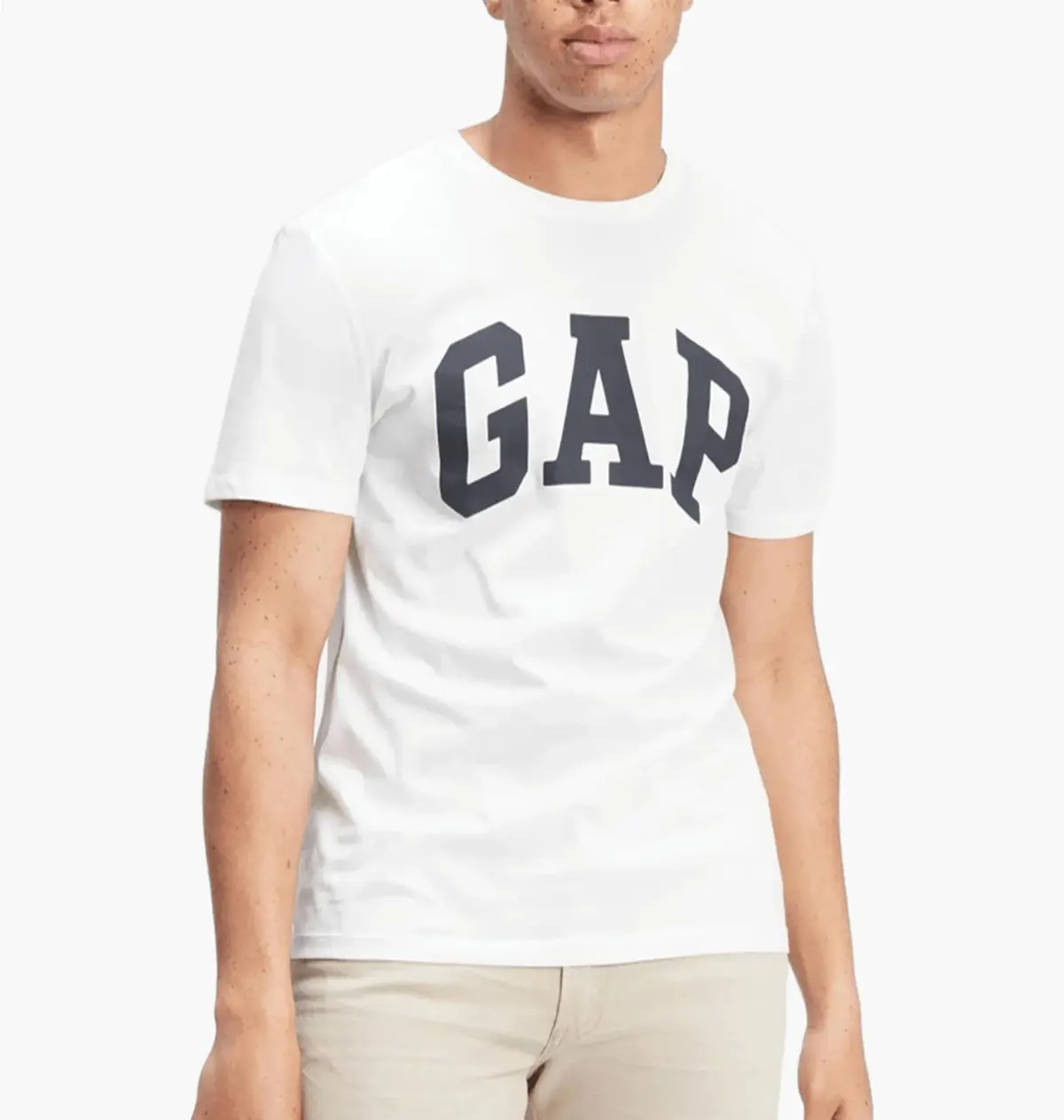 Футболка мужская Gap V-Basic Logo T White