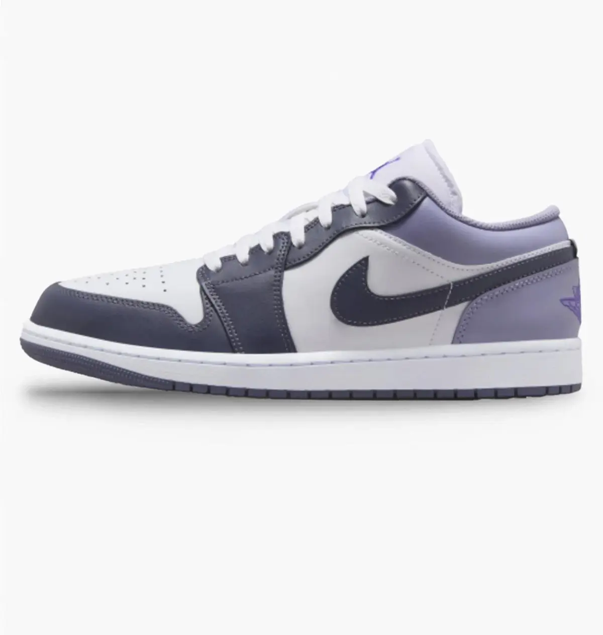Кроссовки мужские Jordan 1 Low Violet/White